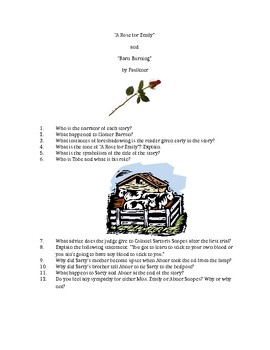 Summative Assessment For A Rose For Emily And Barn Burning By