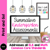 Summative Kindergarten Assessments | Perfect for Homeschoolers