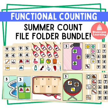 Preview of Summer 1-10 count file folder BUNDLE!!