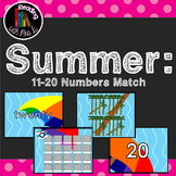 Summer 11-20 Numbers Match Puzzle Card Game