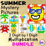 Summer 2 Digit by 1 Digit Multiplication Mystery Picture A