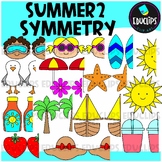 Summer 2 Symmetry Clip Art Set {Educlips Clipart}