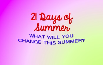 Preview of Summer 21 Day Challenge