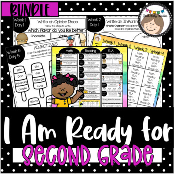 Preview of Summer 2nd Grade Readiness - Back to School Activities
