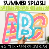 Summer Bulletin Board Letters, A-Z, Punctuation, & Numbers