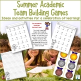 Summer Academic Team Building Games and Activities
