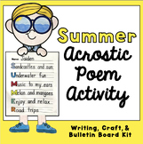 Summer Acrostic Poem | Writing, Craft, and Bulletin Board 