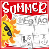 Summer Activities, Alphabet Letter Tracing A-Z, Letter Rec