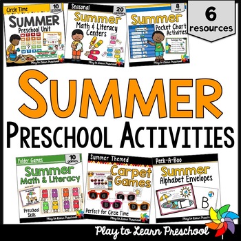 Preview of Summer Activities | BUNDLE for Preschool and Pre-K