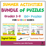 Summer Activities BUNDLE of Puzzles for Google Apps™ - Gr3