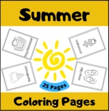 Summer Activities : Coloring Pages