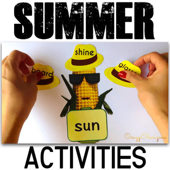 Preview of Summer Activities Compound Words
