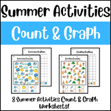 Summer Activities: Count & Graph Worksheets