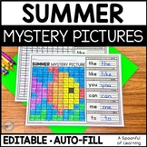 Summer Activities - End of the Year - Editable Sight Word 