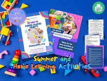 Preview of Summer Activities & Home Learning Bundle