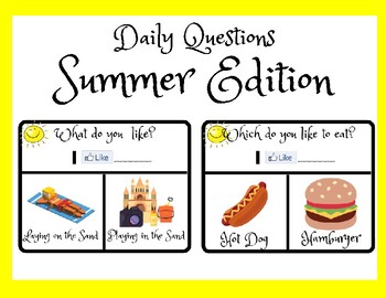 Preview of Summer Activities- Question of the Day