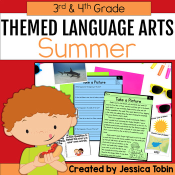 Preview of Summer Review Activities - Reading, Writing, Grammar Activities - 3rd 4th Grade