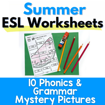 Preview of Summer Activities for ESL | ESL Activities | ESL Worksheets