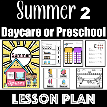 Preview of Summer Activities for Preschool or Daycare 2/2