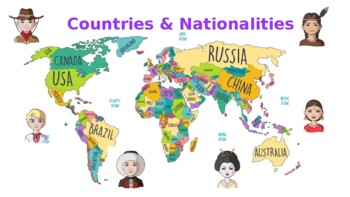 Preview of Summer Activities for kids - Country and Nationality
