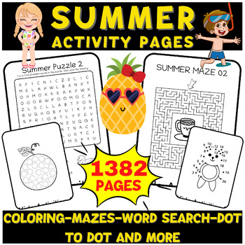 Summer Activities to Prepare Kindergarten | End of Year Summer Activity ...