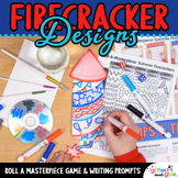 4th of July Firecracker Drawing Art Project, Art Sub Plans