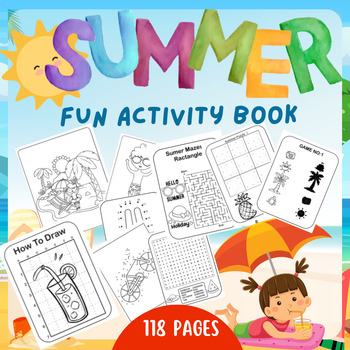 Preview of Summer Activity Book Activities for Kids