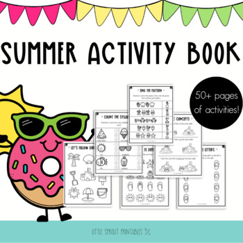 Preview of Summer Activity Book | No Prep + No Mess | Summer Workbook