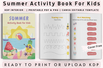 Preview of Summer Activity Book for Kids