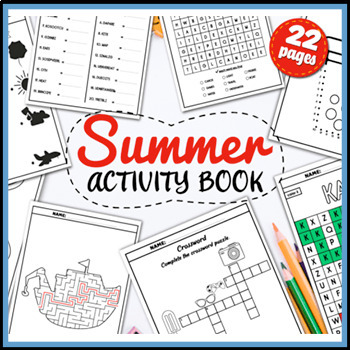 Preview of Summer Activity Book for Kids