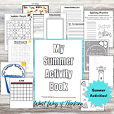 Summer Activity Booklet: Summer Reading, Coloring, and oth