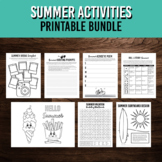 Summer Activity Bundle | Art and Writing Projects | June, 