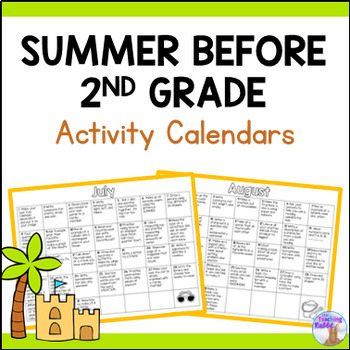 Preview of Summer Activity Calendars (Second Grade)