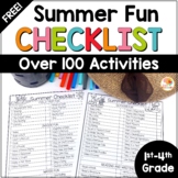 Summer Activity Checklist