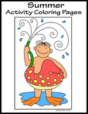 Summer Activity Coloring Pages