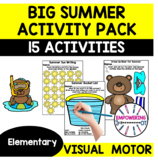 Summer Activity Pack Elementary Occupational Therapy Visua