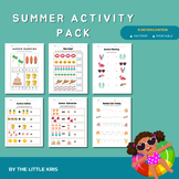 Summer Activity Pack | Fun Educational Games | Kindergarte
