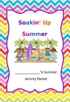 Preview of Summer Activity Packet Cover