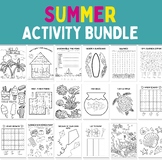 Summer Activity Packet Printable Summer Activity Sheets Bundle