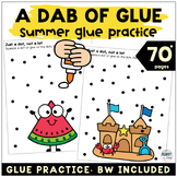 Summer Activity Packet Toddler Preschool Cut and Glue Prac