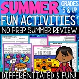 Summer Activity Packet & Coloring Pages for Summer School 