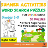 Summer Activity Word Search Puzzles for Google Apps™ Gr 3-
