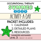 LEVEL 3: 2024 Summer Activity-a-Day Calendar + Weekly Plan