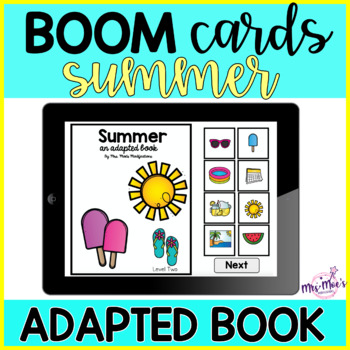 Summer: Adapted Book- Boom Cards - by Mrs Moes Modifications | TPT