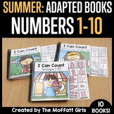 Summer Adapted Interactive Books Numbers 1-10 