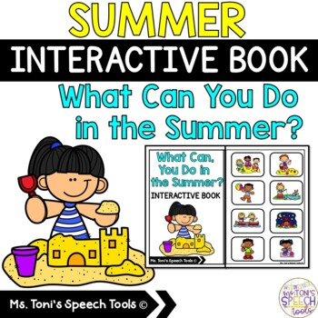 Summer Adaptive Book | What Can You Do in the Summer | Verbs | TPT