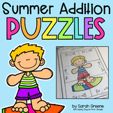 Summer Addition Puzzles