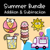 Summer Addition & Subtraction Math Craft Bundle