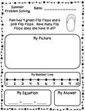 Summer Addition & Subtraction Word Problems (Kindergarten/First)