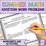 Summer Addition Word Problems Worksheets and Activities